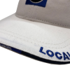 White cotton brushed twill w/sandwich bill - Image 3